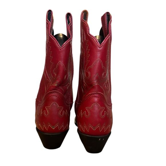 *SOLD* Red Leather Western Cowboy Boots – Women’s Size 8.5M BohoCowgirl Rodeo - Picture 3 of 6